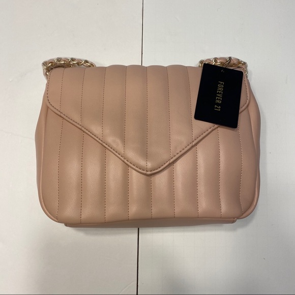 Forever 21 Handbags - NWT Pink Chain Strap Shoulder Bag Purse Adjustable
